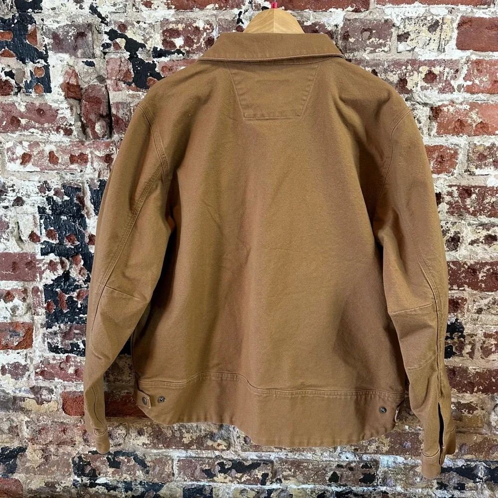 Carhartt OJ5748-M Berwick Brown Jean Relaxed Fit Jacket Men's Large - Picture 5 of 14